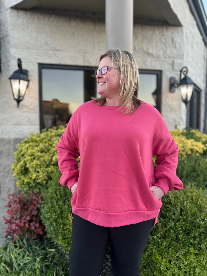 Zenana Pocket Sweatshirt LONG SLEEVE